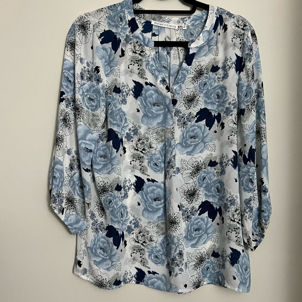 Violet and Claire top